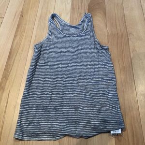 J. Crew striped linen tank